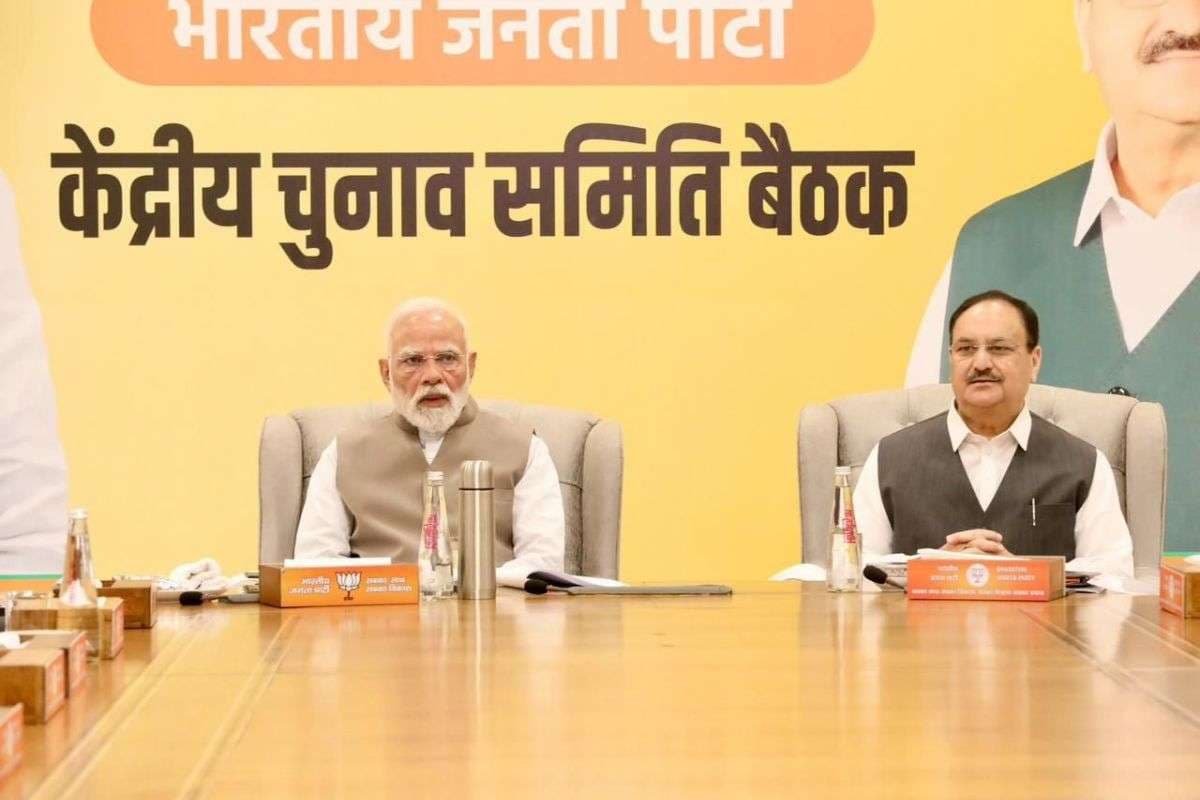 PM Modi with JP Nadda