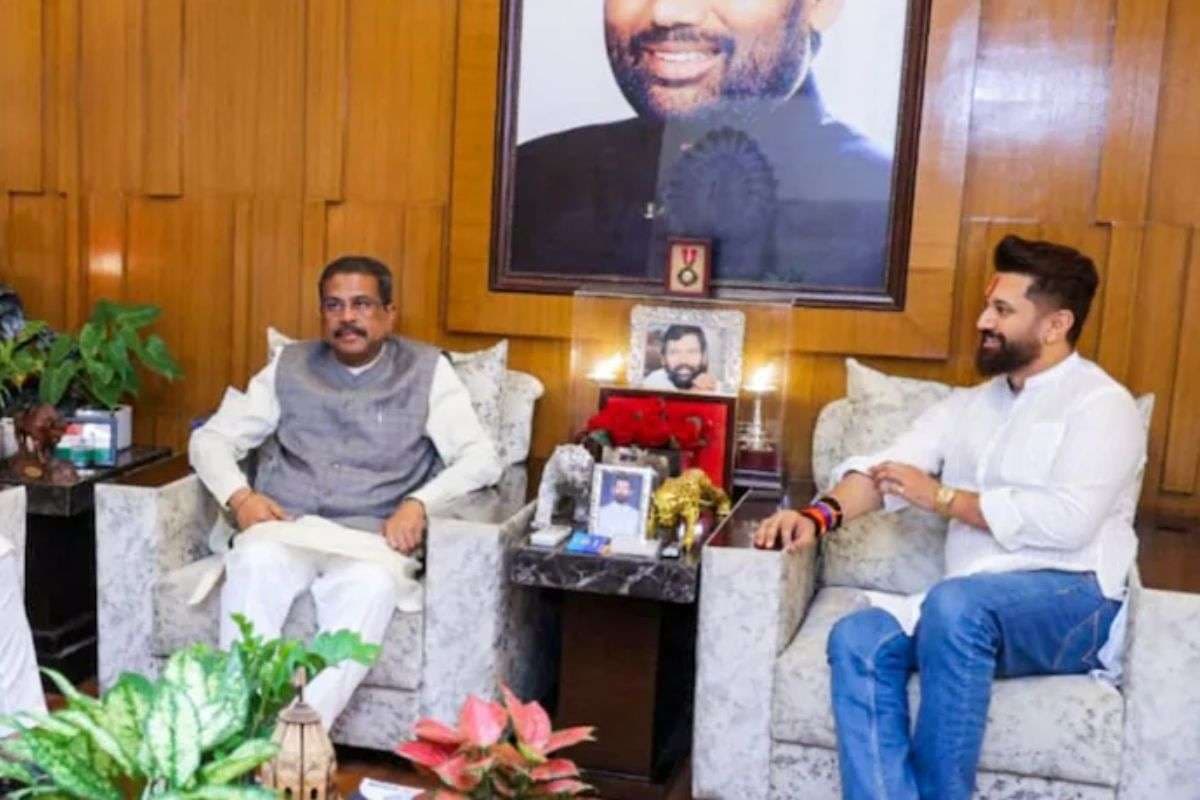 Dharmendra Pradhan and Chirag Paswan