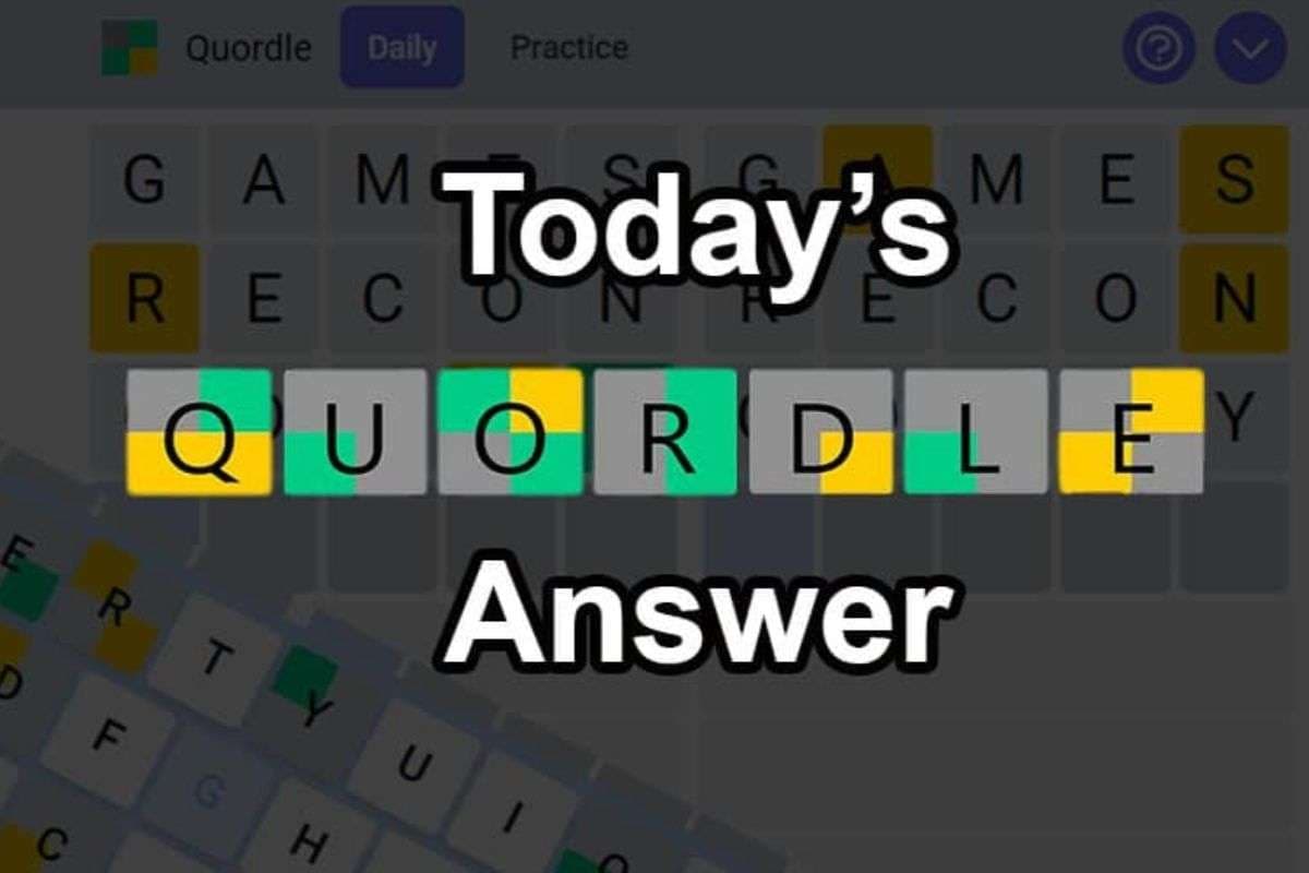 Quordle #1349 Hints and Answers: जानिए 4 अक्टूबर के चारों शब्द