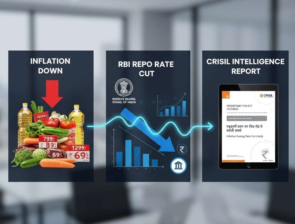 महंगाई घटने पर रेपो रेट में कटौती कर सकता है आरबीआई, क्रिसिल इंटेलिजेंस की रिपोर्ट