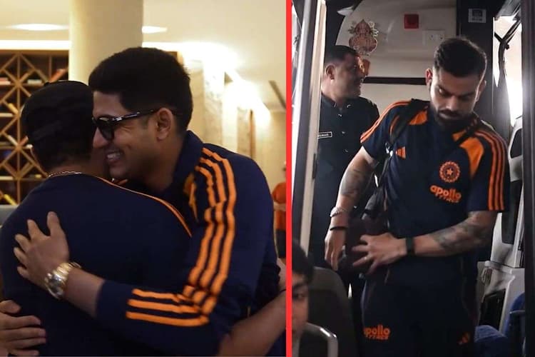 कुछ इस अंदाज में रोहित-कोहली से मिले शुभमन गिल, Video देख हो जाएंगे इमोशनल