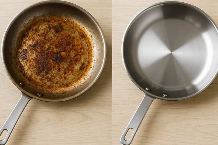 Steel Pan Cleaning Tips: स्टील पैन में जम गए हैं तेल और मसालों के दाग, तो इन आसान नुस्खों से मिनटों में करें सफाई