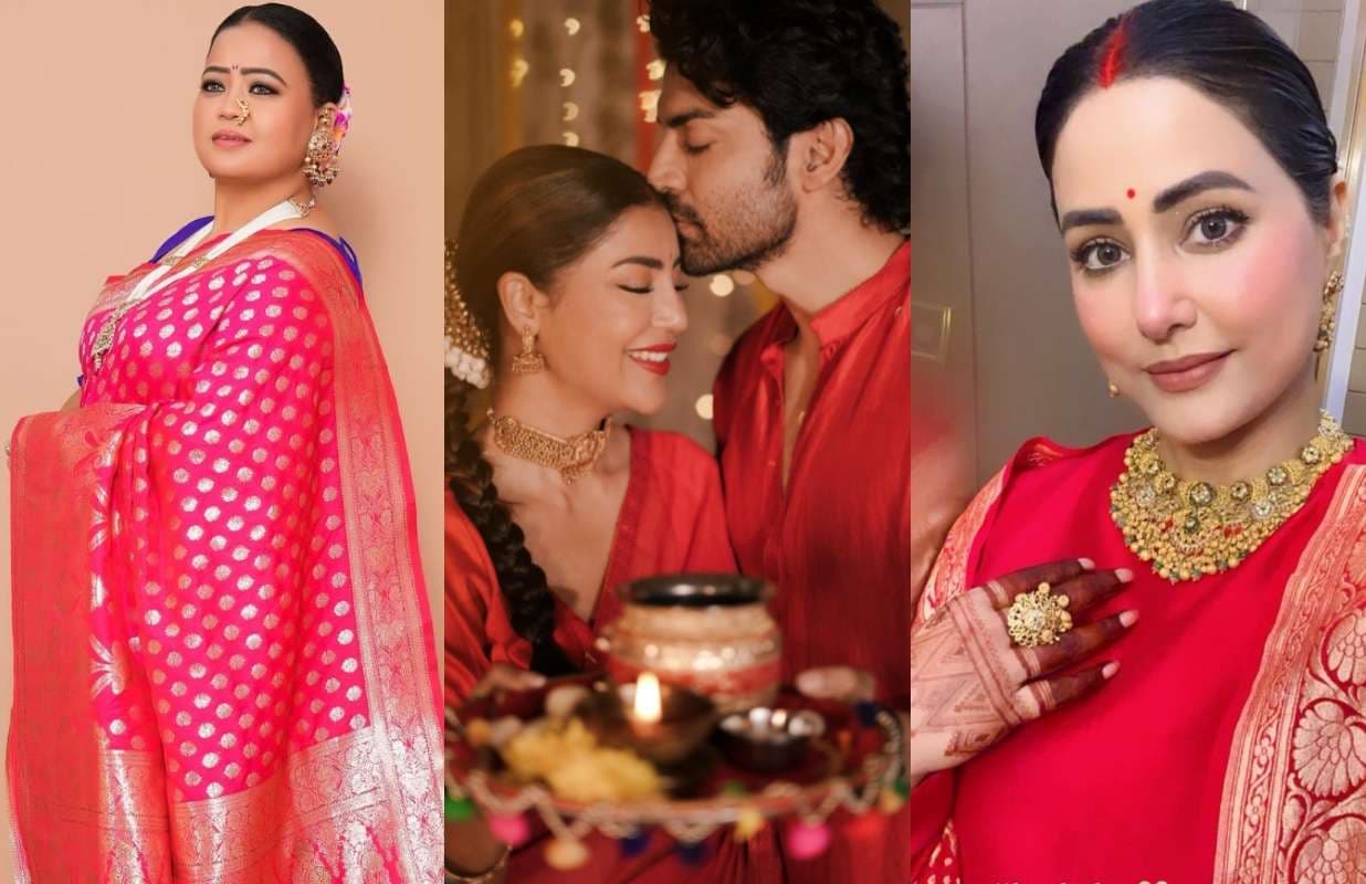 Karwa Chauth 2025: टीवी की ग्लैमरस बहुओं ने मनाया करवा चौथ, देखें भारती सिंह, हिना खान और अंकिता लोखंडे का ट्रेडिशनल लुक