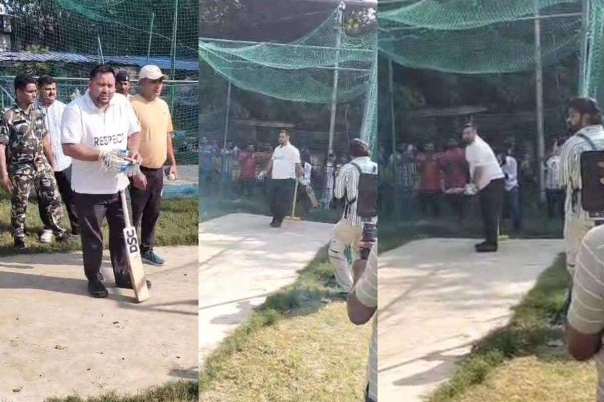 Video: चुनावी हलचल के बीच क्रिकेटर वाले मूड में तेजस्वी, युवाओं संग मैदान में उतर जड़ा चौका-छक्का