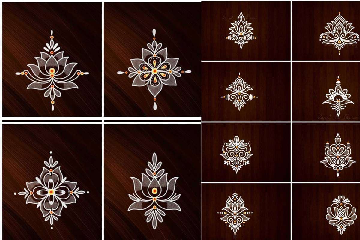 Simple Border Rangoli Designs