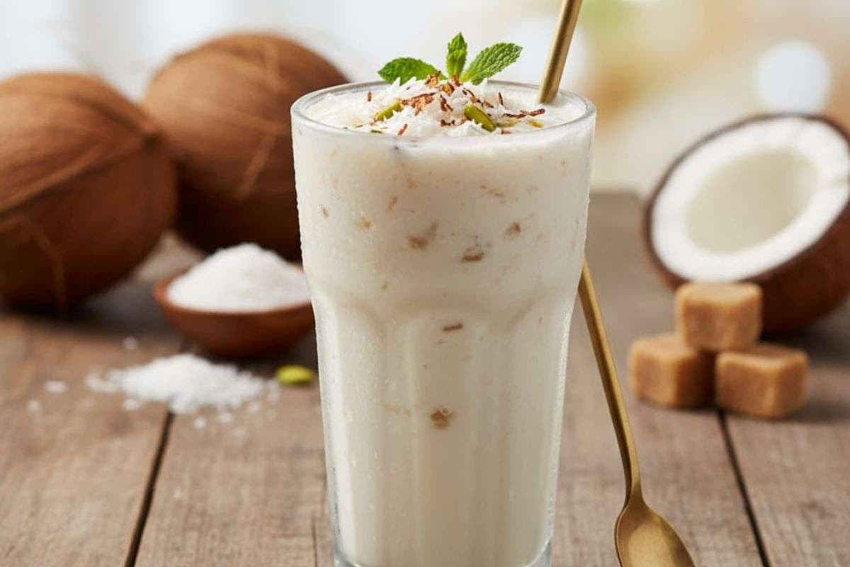 Coconut Lassi: नारियल और दही का ऐसा जादू, हेल्दी लस्सी रेसिपी जिसे हर कोई करेगा पसंद
