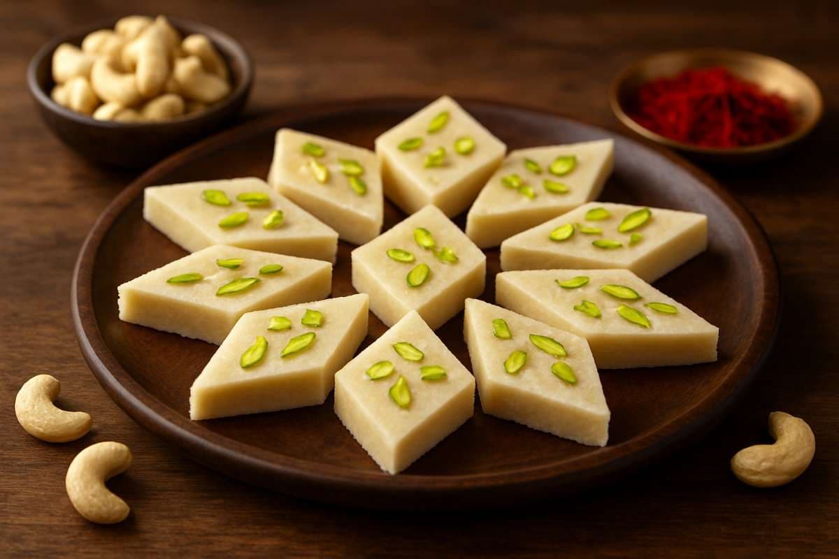 double kaju katli recipe