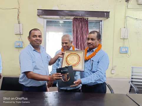 राजमहल कोल परियोजना में तीन सेवानिवृत्त कर्मियों को दी गयी विदाई