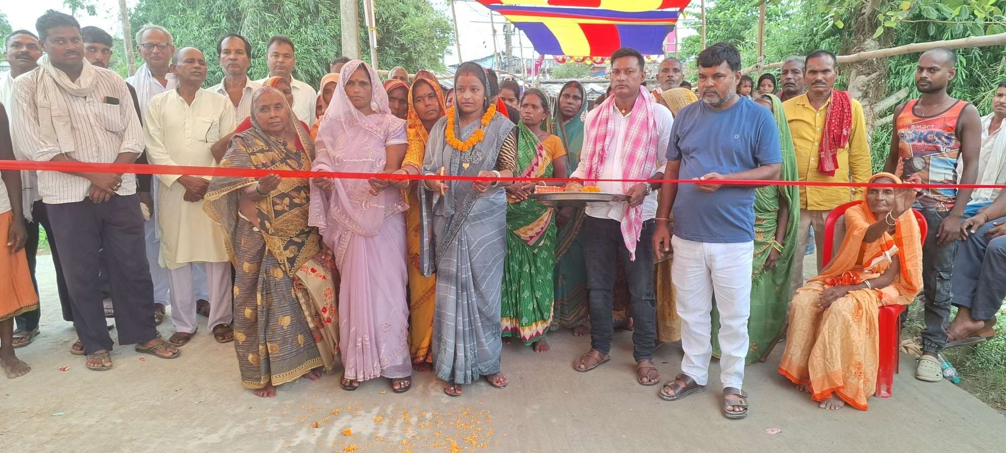 कमलाकान्ही गांव में पंचायत सरकार भवन का शिलान्यास