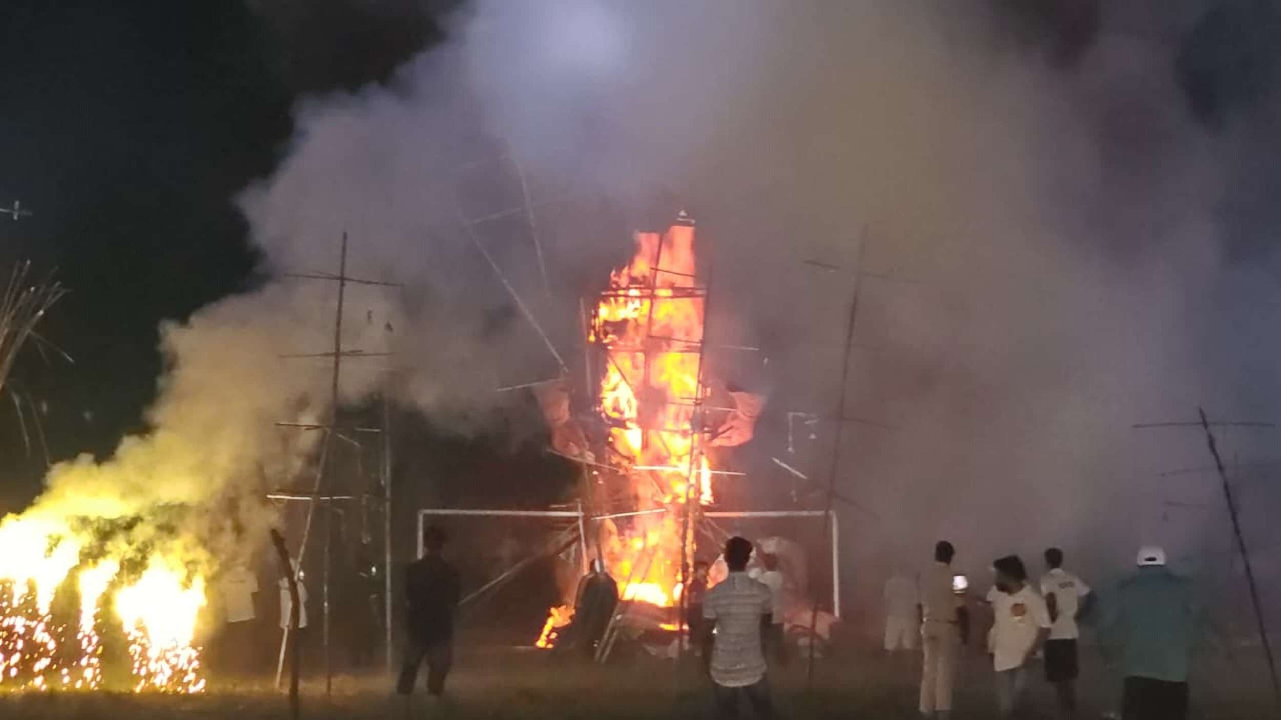 Bokaro News : रेलवे ग्राउंड में रावण दहन कार्यक्रम,  श्रीराम के लगे जयकारे