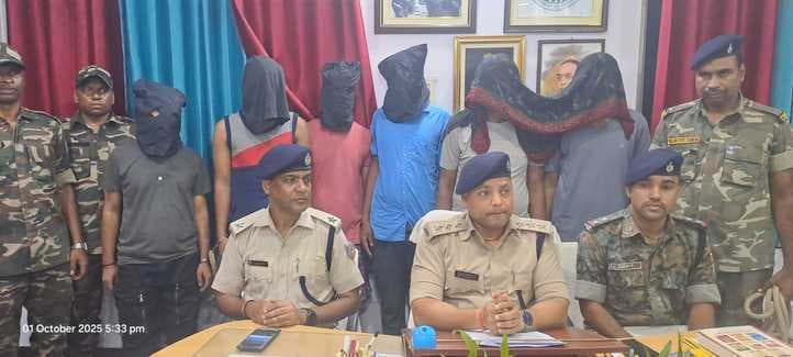 150.3 ग्राम ब्राउन शुगर के साथ छह नशा कारोबारी गिरफ्तार