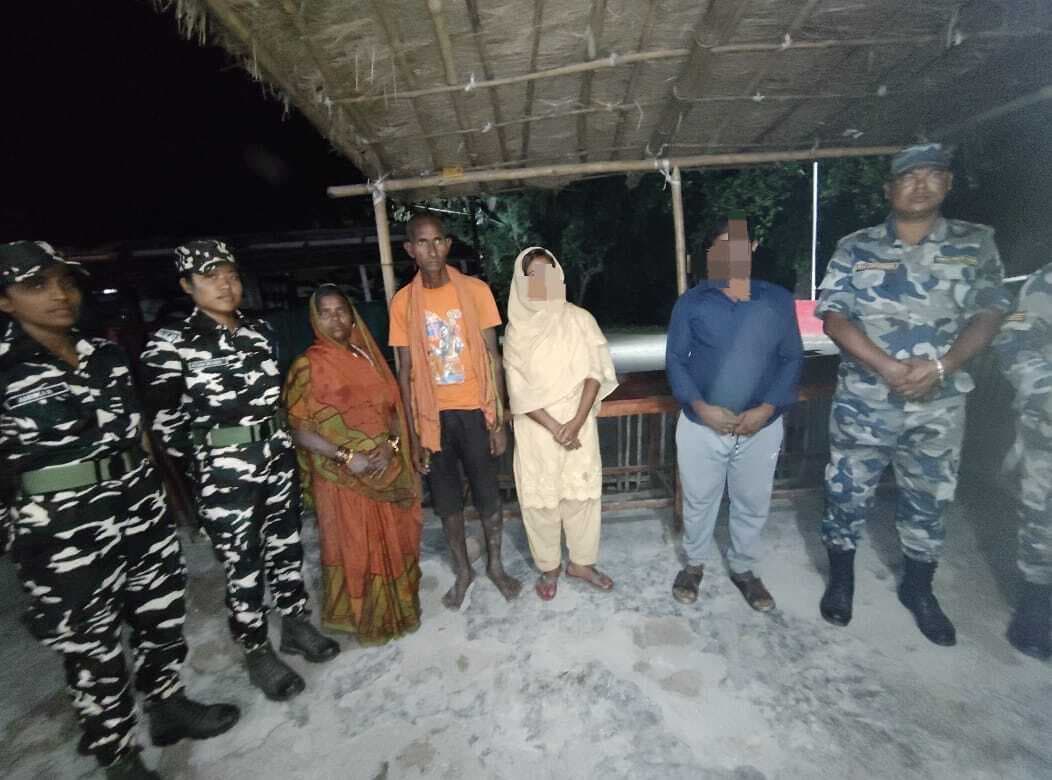 एसएसबी जवानों ने नेपाल से भारत लाई जा रही युवती को मानव तस्करी से बचाया