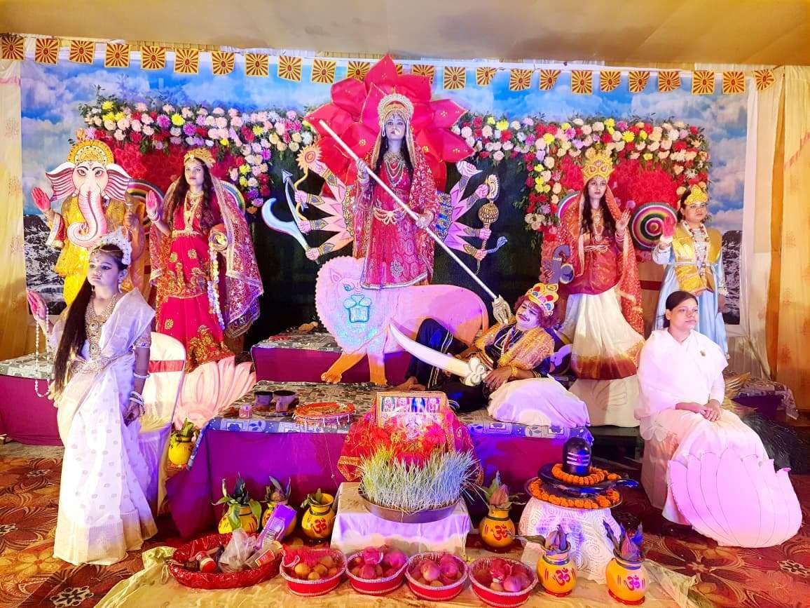 ब्रह्माकुमारी संस्थान ने चैतन्य देवियों की झांकी का किया प्रदर्शन