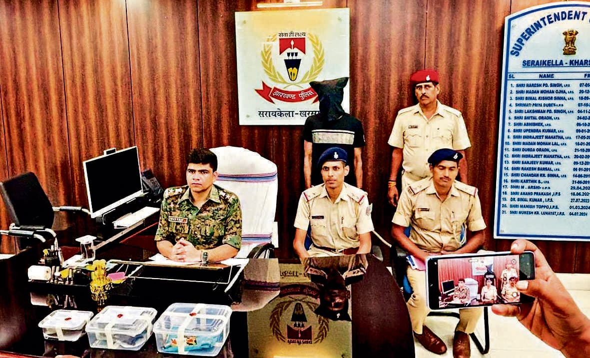 Seraikela Kharsawan News : कपाली से अपराधी गिरफ्तार, पिस्तौल और कारतूस बरामद