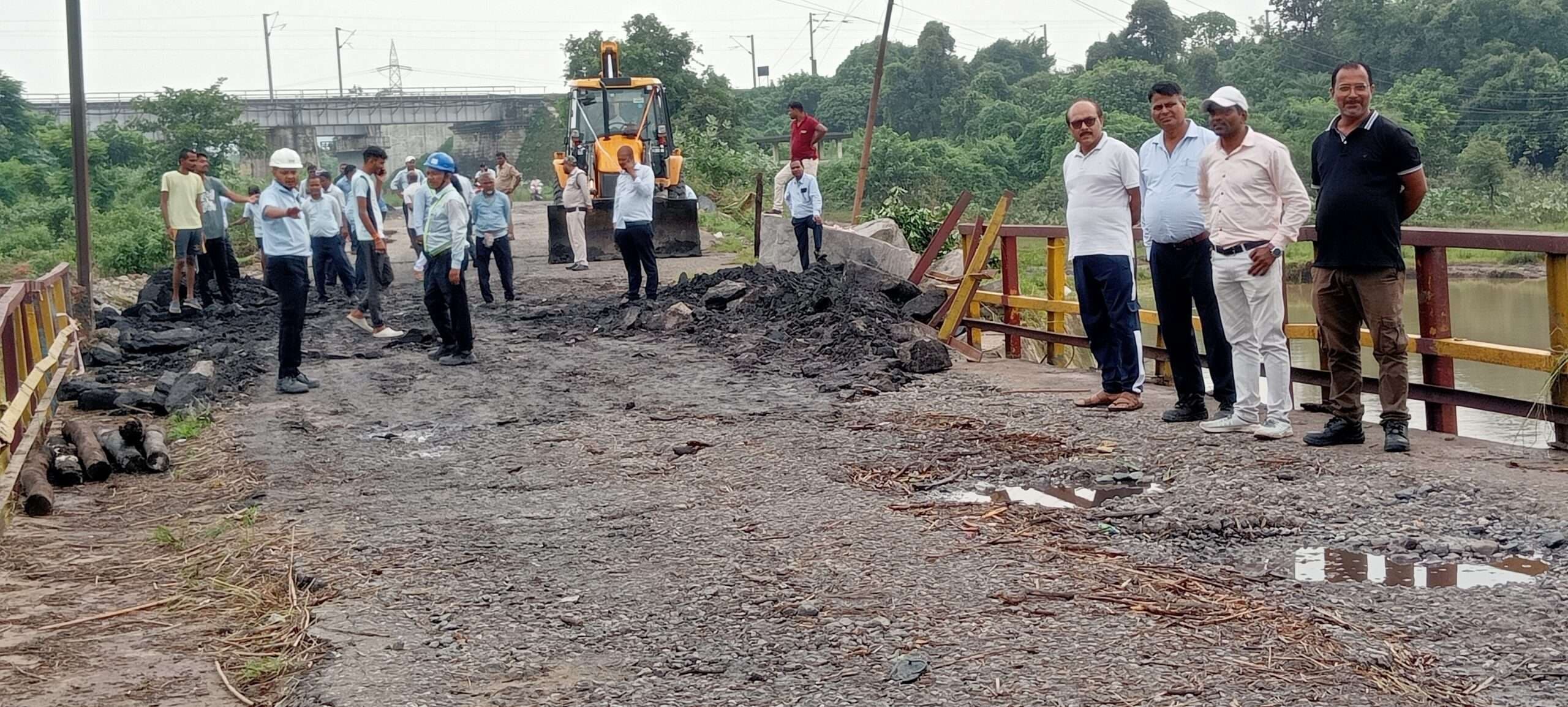 Bokaro News : बोकारो थर्मल में क्षतिग्रस्त पुल की मरम्मत शुरू