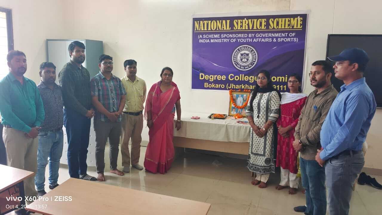 Bokaro News : राष्ट्रपिता को दी गयी श्रद्धांजलि