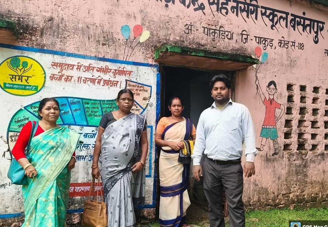 जर्जर एवं अतिजर्जर आंगनबाड़ी केंद्रों की हुई भौतिक जांच