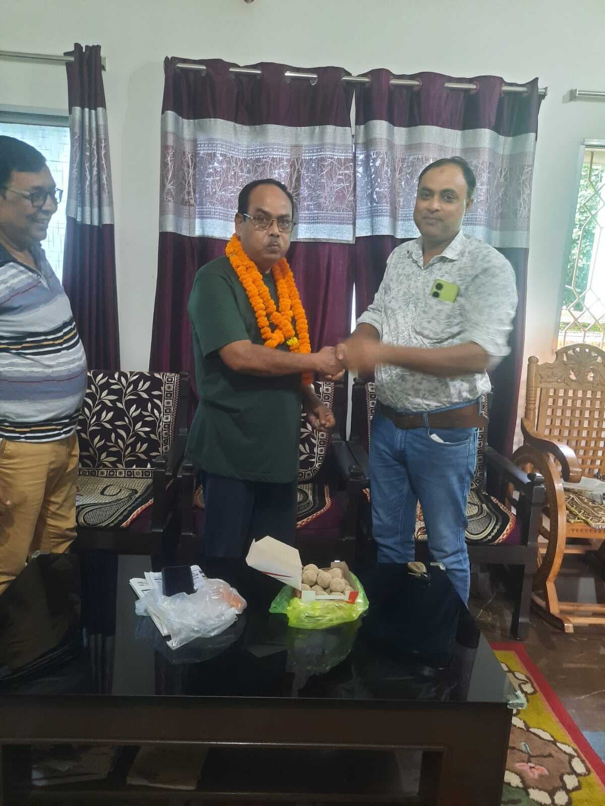 श्रीकुमार सरकार के पुनः जिलाध्यक्ष बनने पर हर्ष