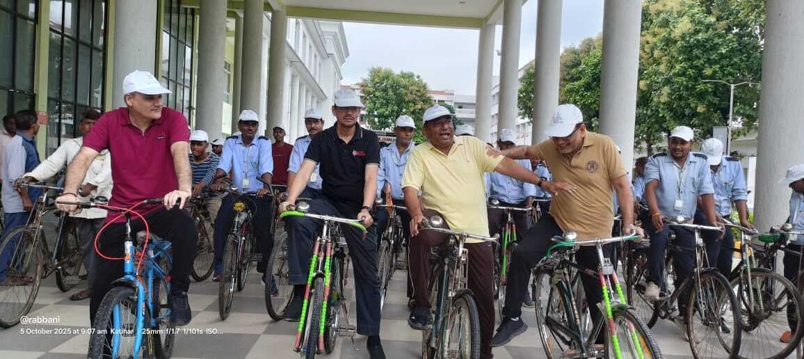 फिट इंडिया अभियान के तहत संडे ऑन साइकिल कार्यक्रम का आयोजन