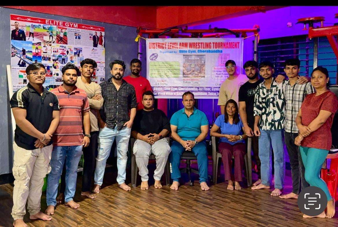 arm wrestling championship at telco gorabandha: घोड़ाबांधा में आर्म रेसलिंग चैंपियनशिप 12 को