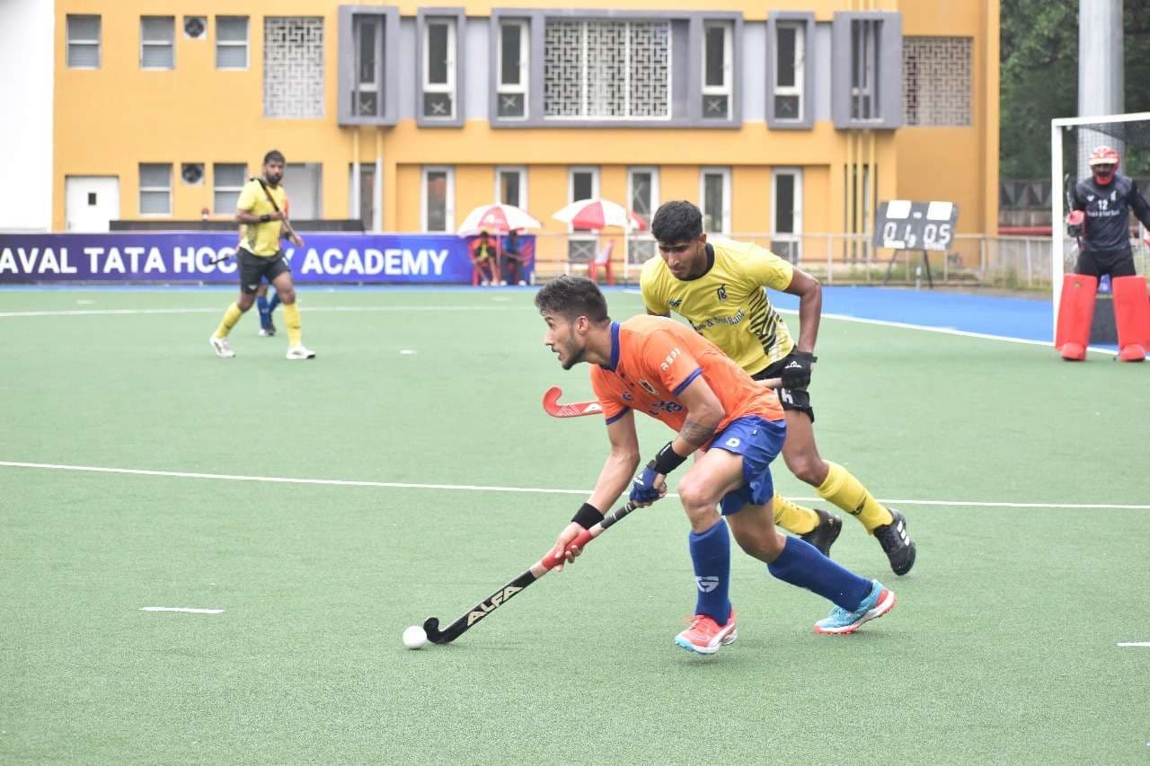 Senior men inter department national hockey championship at ntha: ऑल इंडिया पुलिस  व रेलवे के जीत का सिलसिल जारी