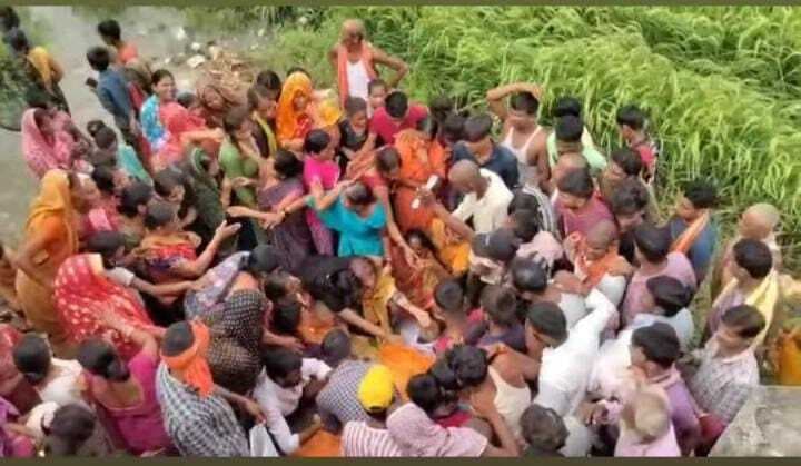 saran news. भैंस को बचाने में पानी भरे गड्ढे में डूबा युवक, मौत