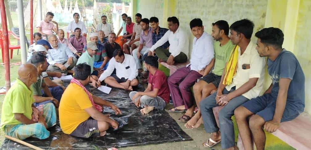 काली पूजा मेला की तैयारी को लेकर की बैठक