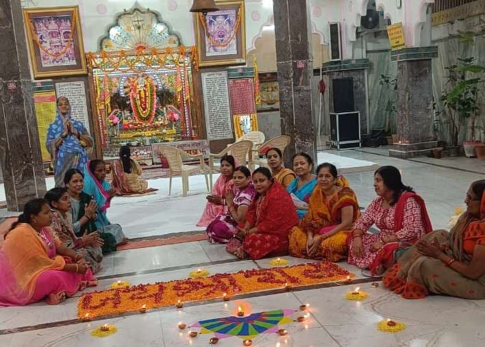 शरद पूर्णिमा पर सालासर हनुमान मंदिर में सुंदरकाड पाठ