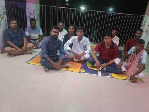 गोड्डा के ठाकुर सरोवर स्थित काली मंदिर में पूजा की तैयारी शुरू