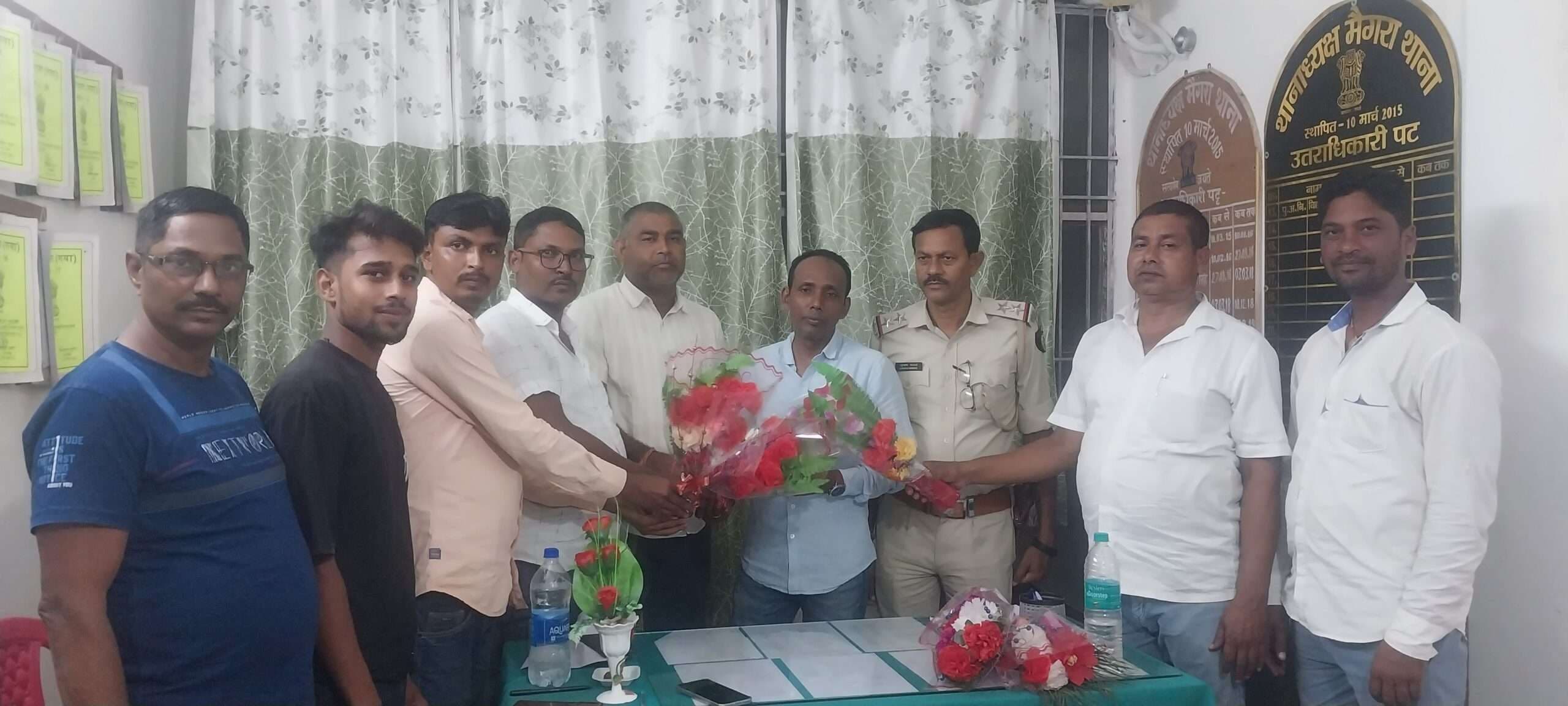 मैगरा में धर्मेंद्र कुमार ने थानाध्यक्ष का पदभार संभाला