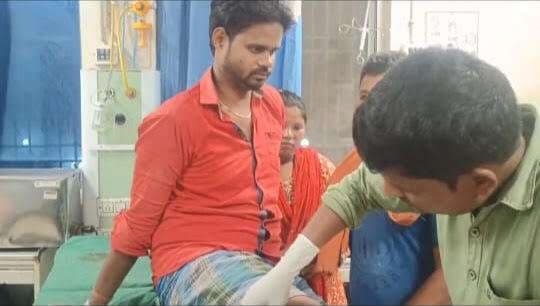 हाइवे पर गोली लगने से युवक घायल, हायर सेंटर रेफर