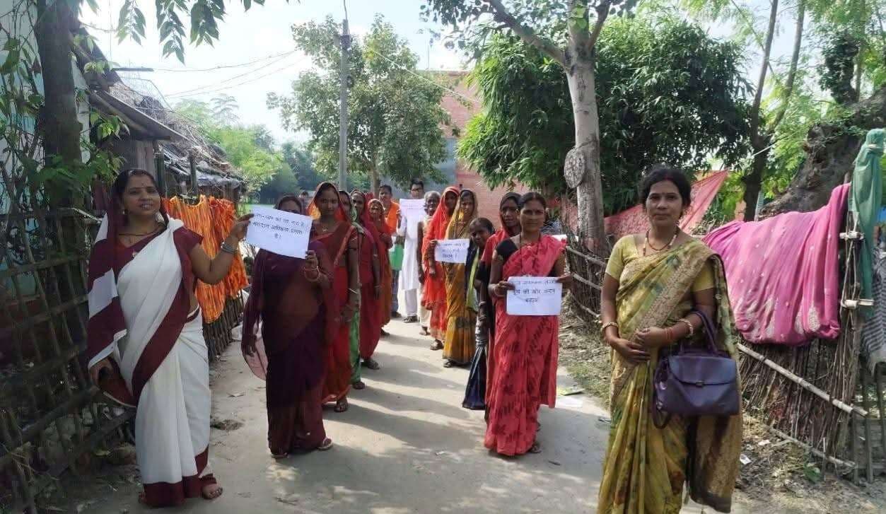 अभियान चलाकर मतदाताओं को किया गया जागरूक