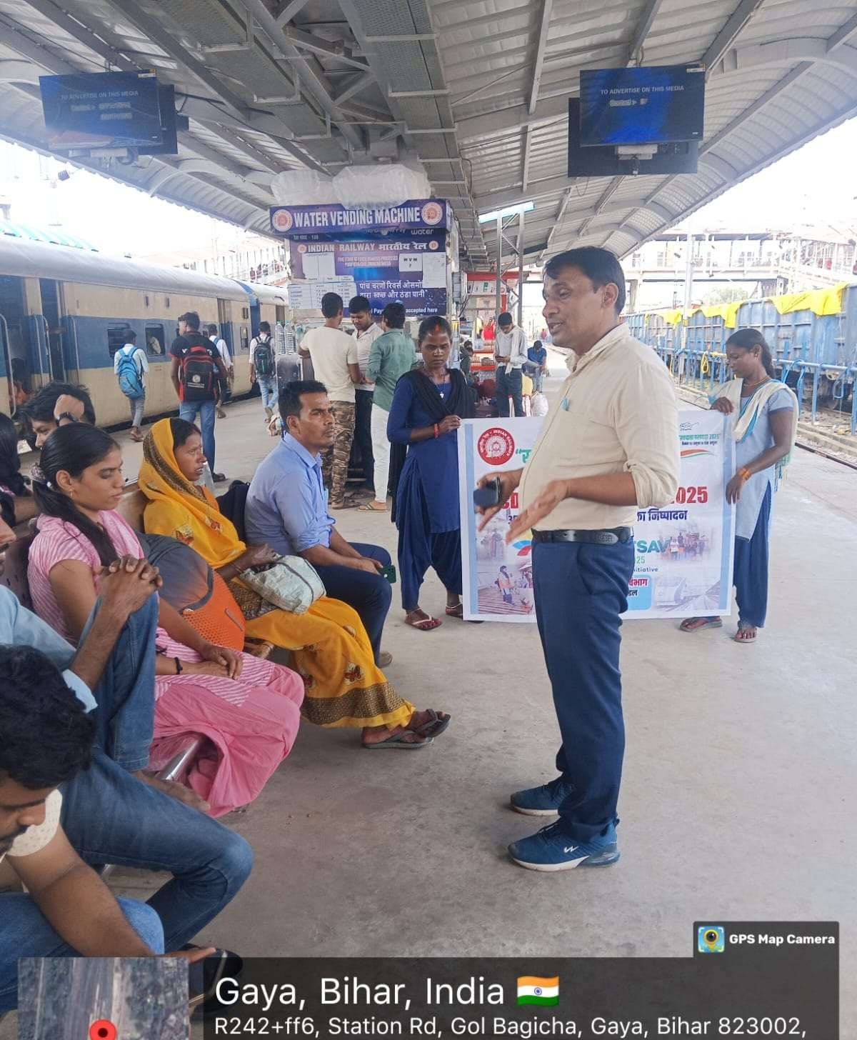 गया रेलवे स्टेशन पर स्वच्छ पटरी दिवस मनाया गया