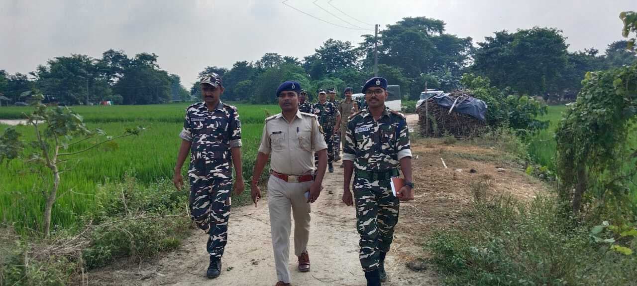 सीमा की सुरक्षा के लिए एसएसबी व पुलिस सतर्क