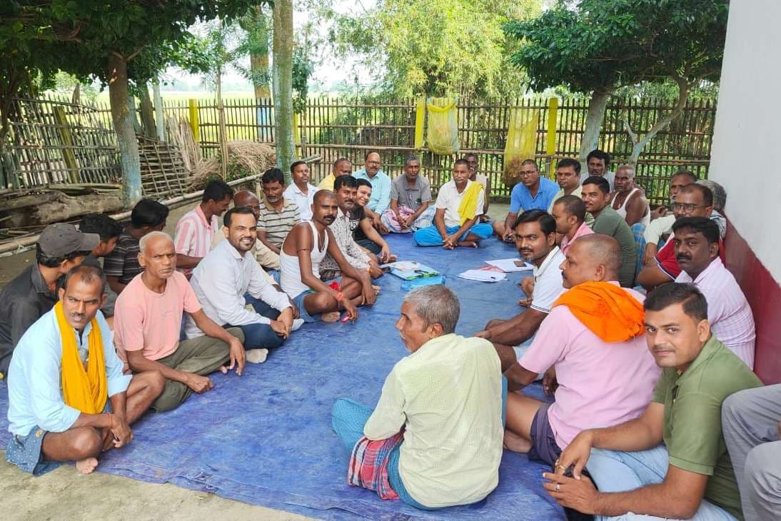 पोखरिया काली मंदिर में पूजा को लेकर हुई बैठक