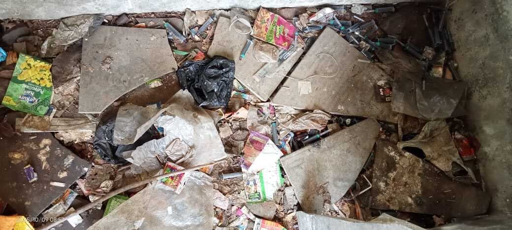 बैंक कॉलोनी स्टेडियम नशेड़ियों का बन रहा है अड्डा