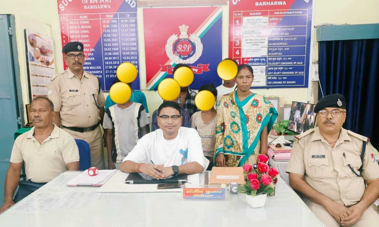 आरपीएफ ने छह नाबालिग बच्चों का रेस्क्यू कर मंथन के हवाले किया