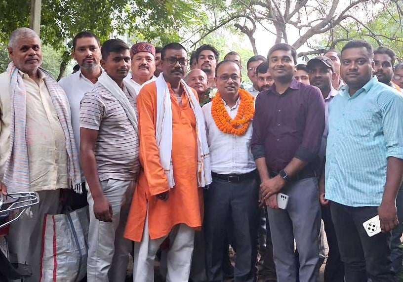 स्थानांतरण के बाद  एमओ को दी गयी विदाई