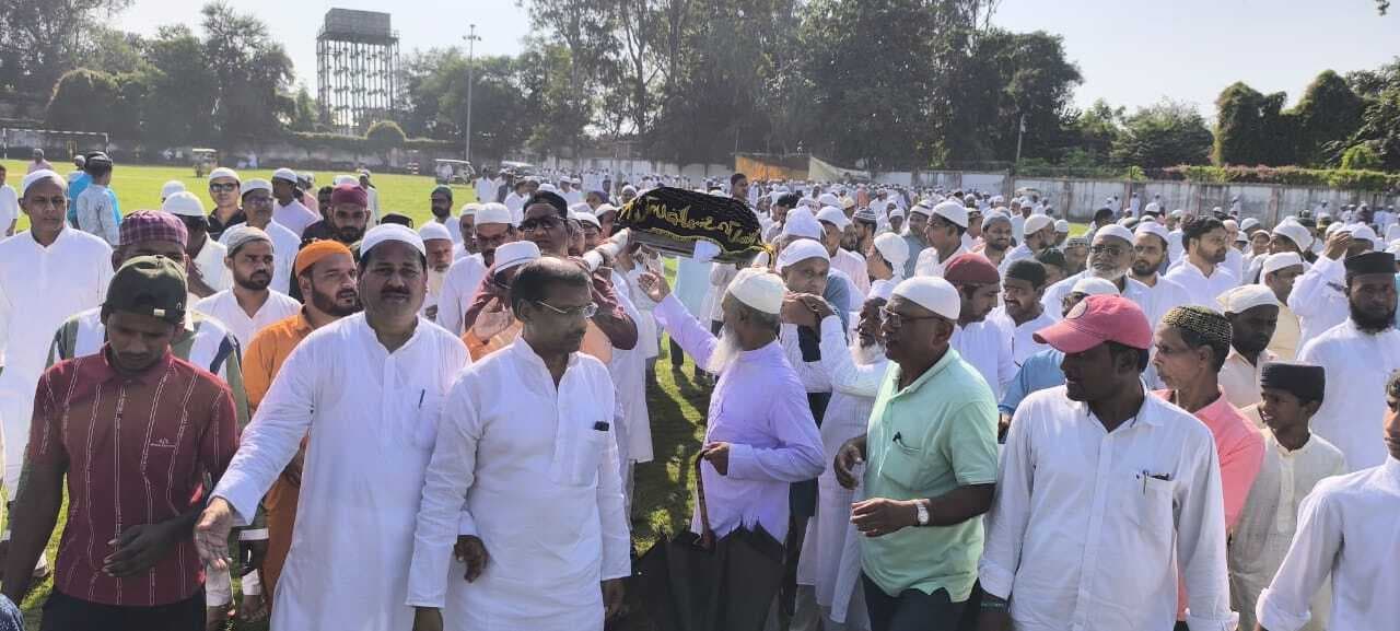 नम आंखों से पूर्व सांसद प्रो सलाउद्दीन अंसारी को दी विदाई