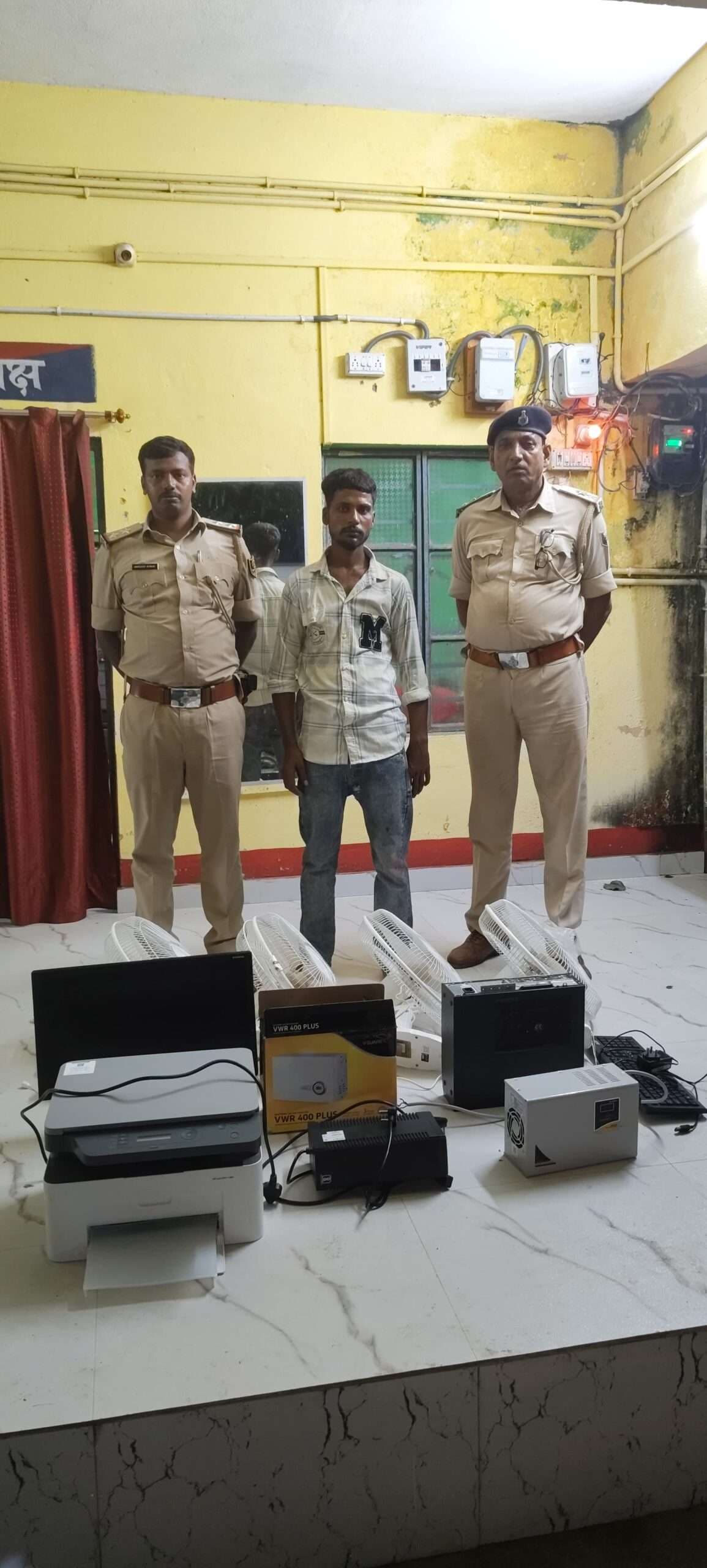 पाईपलाइन प्लांट से हुई चोरी का सामान बरामद, एक गिरफ्तार