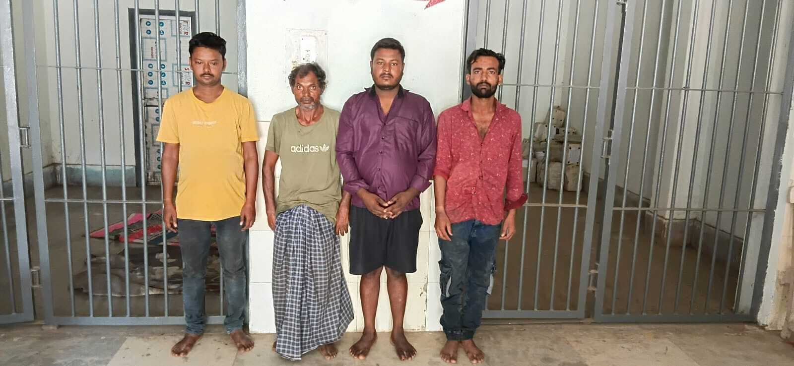 विभिन्न मामले में चार व्यक्ति गिरफ्तार जेल