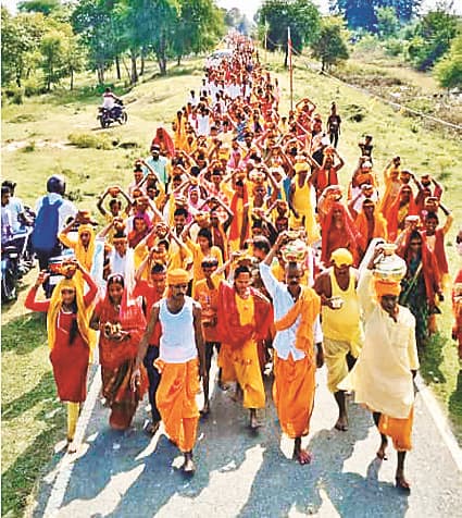 Bhojpur News:चतुर्मास व्रत और श्री लक्ष्मी नारायण महायज्ञ का शुभारंभ