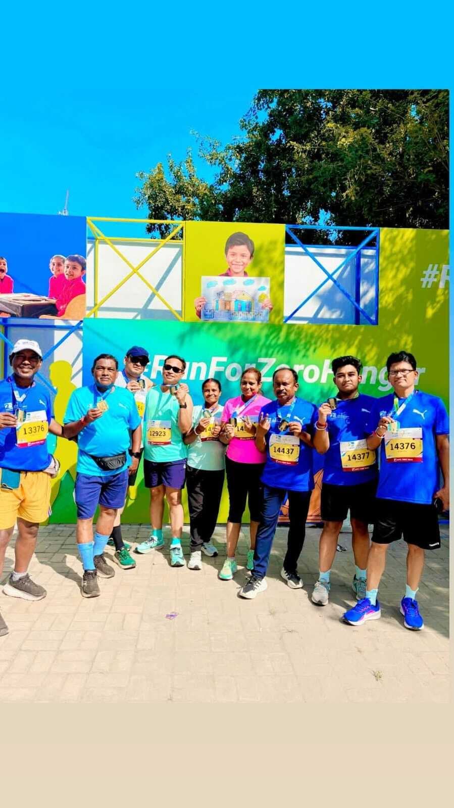jamshedpur women's participated in Delhi half marathon : दिल्ली हॉफ मैराथन में शहर की महिलाओं ने भी दिखाया दम
