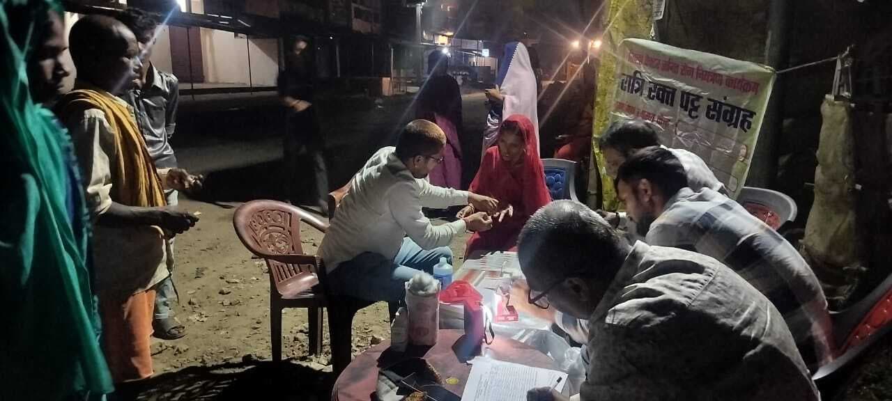 डिड़खिली में फाइलेरिया रोग की पहचान के लिए चलाया अभियान