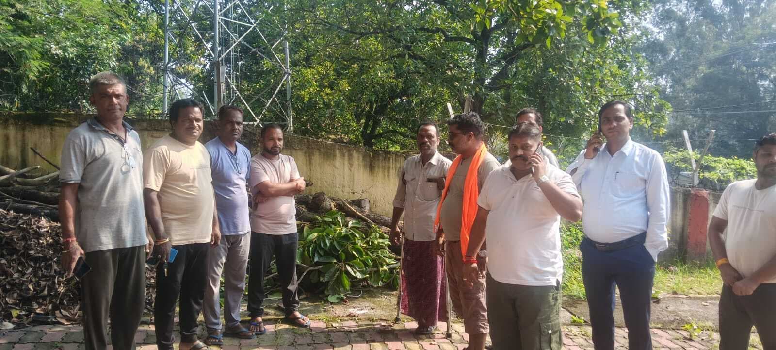 अंत्येष्टि के लिए नि:शुल्क लकड़ियां दे रहा विहिप व बजरंग दल