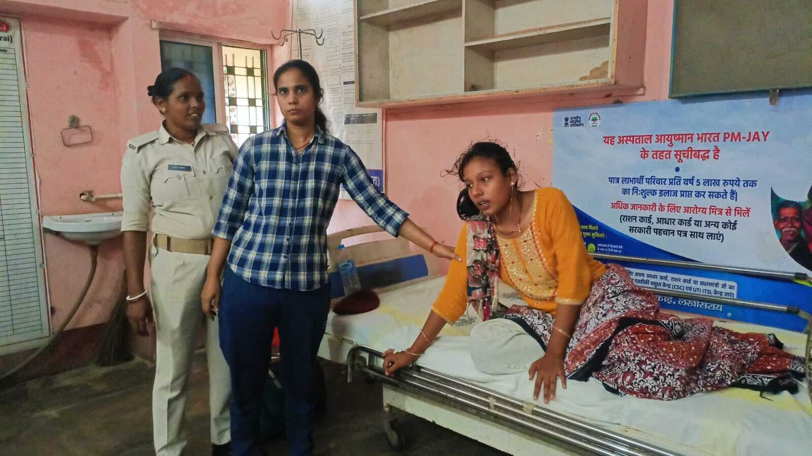 बड़हिया में महिला यात्री की तबीयत बिगड़ी