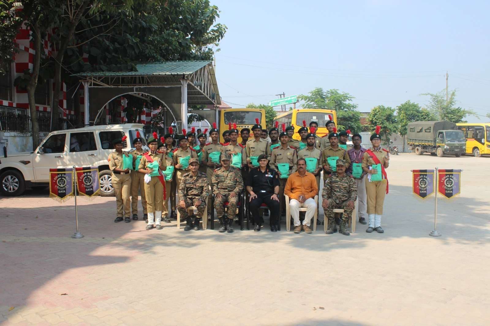 एनसीसी के कैडेटों ने किया पौधरोपण