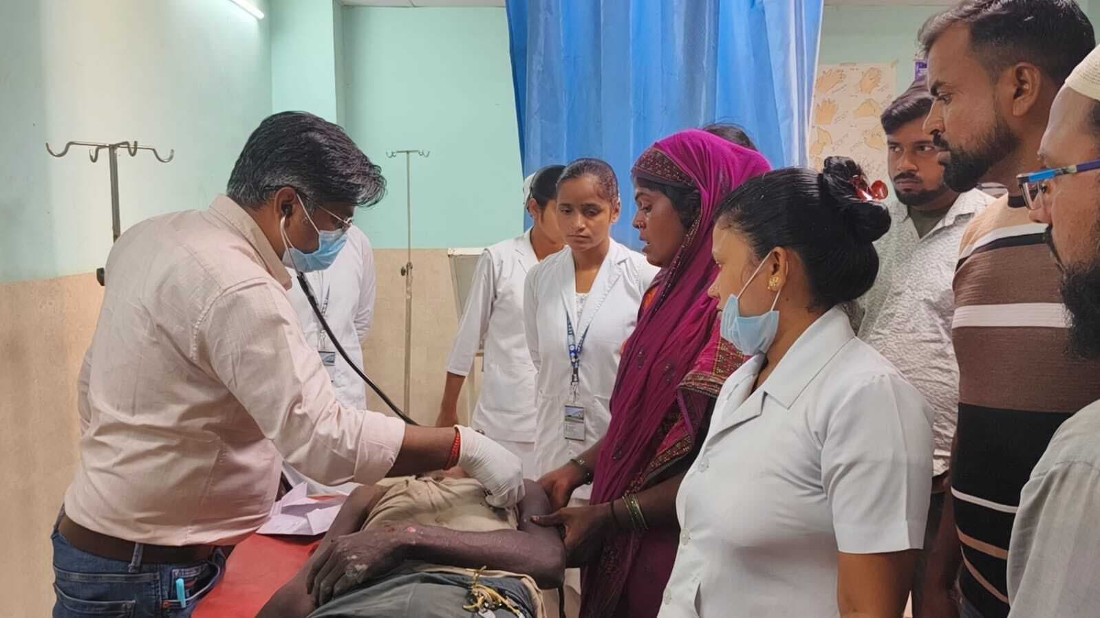 बाइक की चपेट में आने से साइकिल सवार वृद्ध की मौत