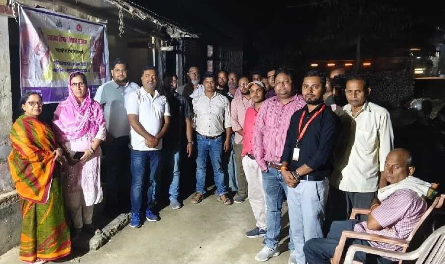 नाइट ब्लड सर्वे शिविर का आयोजन