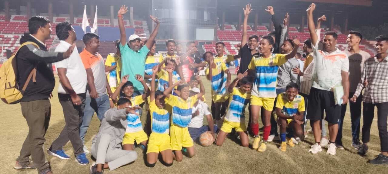 प्रमंडल स्तरीय फुटबॉल प्रतियोगिता में कैमूर ने पटना को हराया